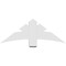 Ekena Millwork Alberta Architectural Grade PVC Gable Bracket, 48"W x 18"H x 4"D x 6"F, 9/12 Pitch GBP048X18X0406ALB00 - alternate 4
